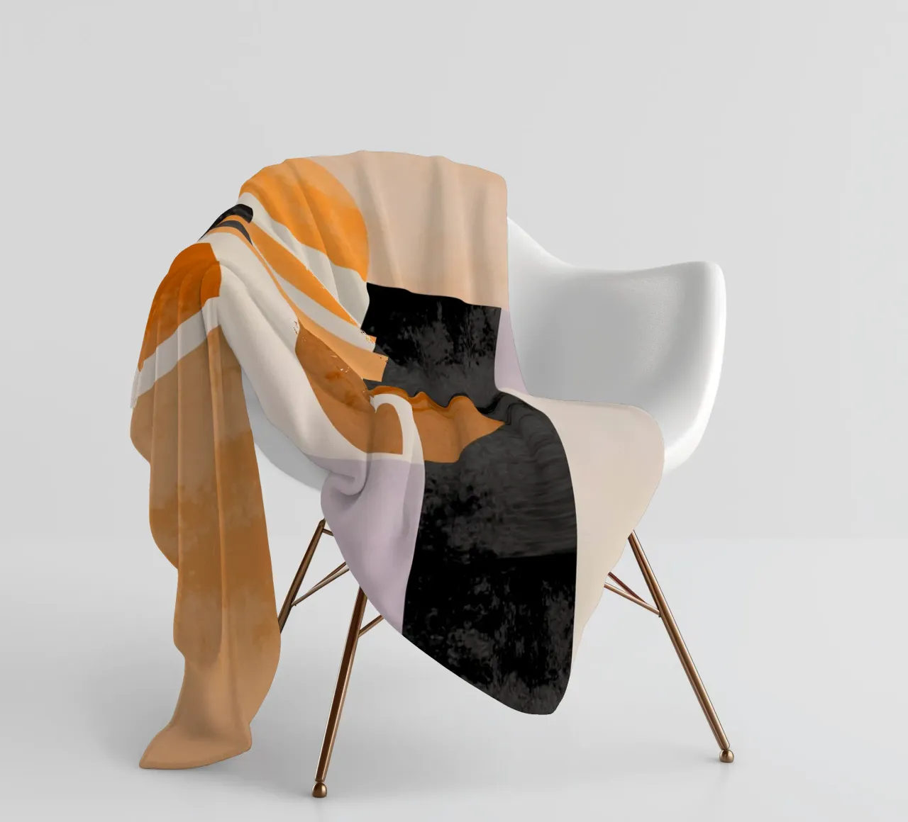 Abstract in Earth Tones coperta in pile da MirimoART