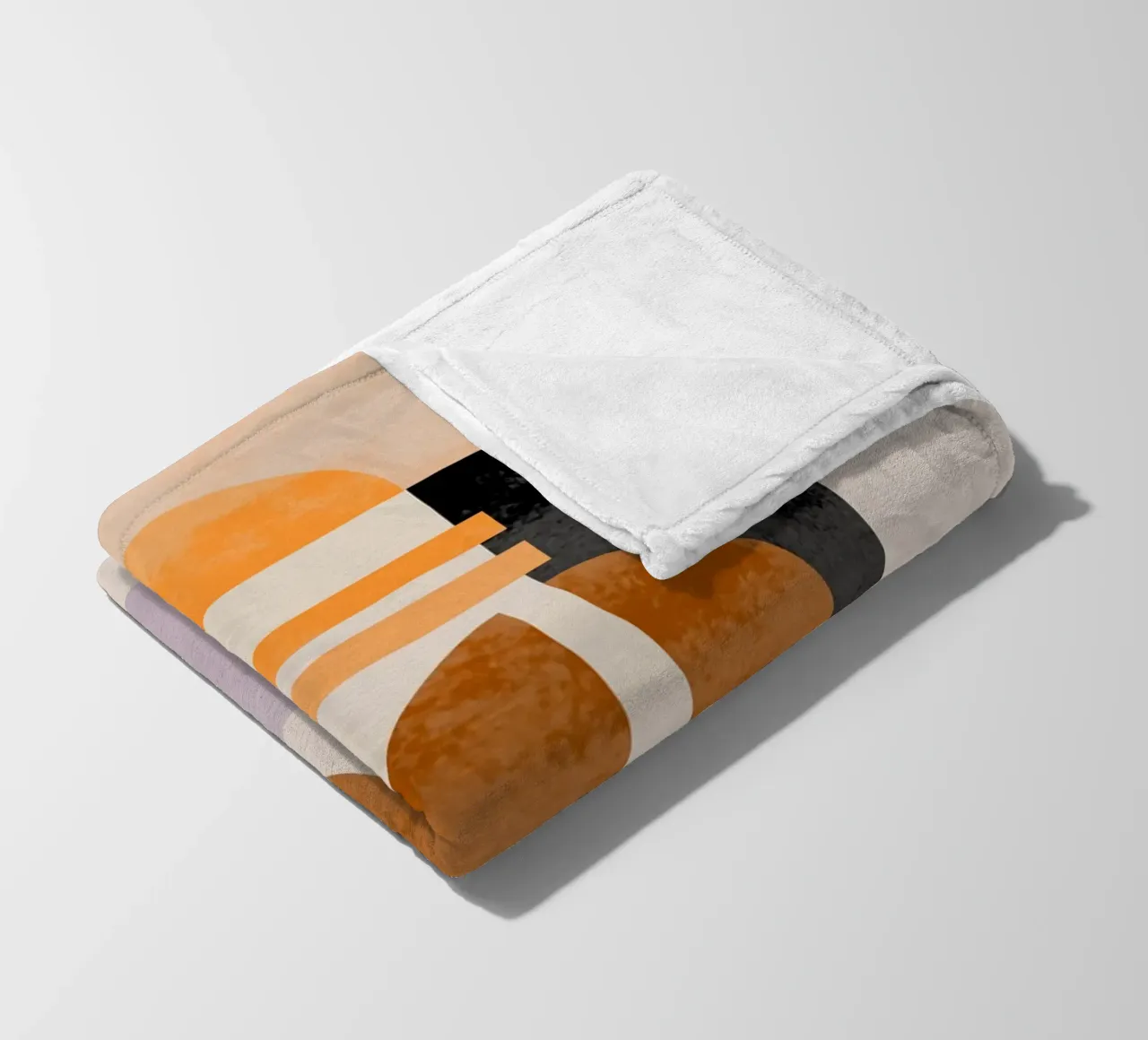 Abstract in Earth Tones coperta in pile da MirimoART