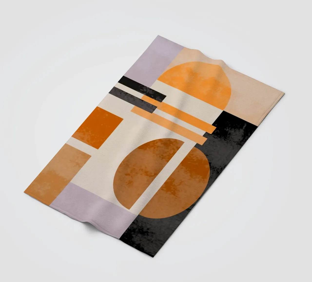 Abstract in Earth Tones coperta in pile da MirimoART