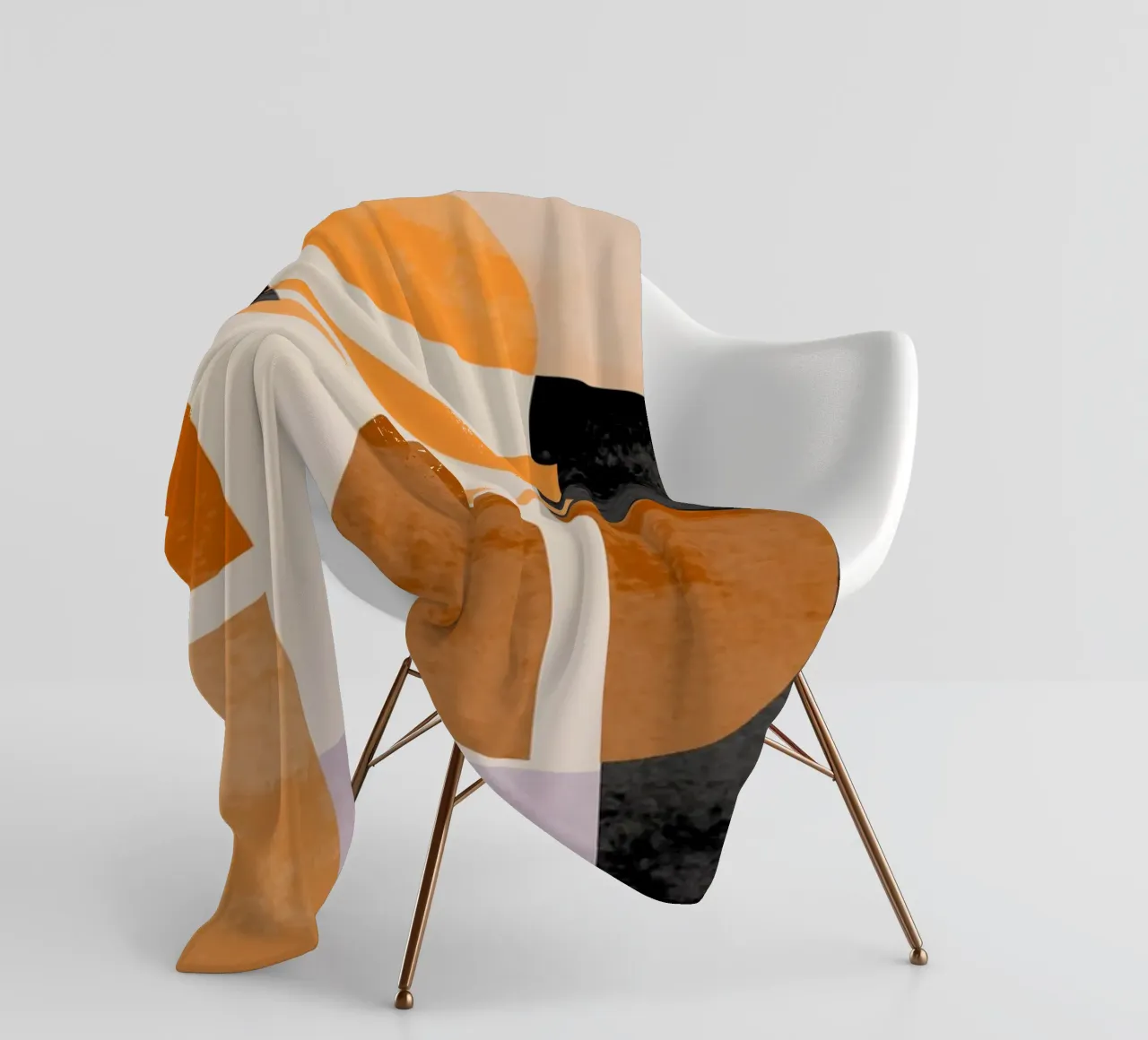 Abstract in Earth Tones coperta in pile da MirimoART