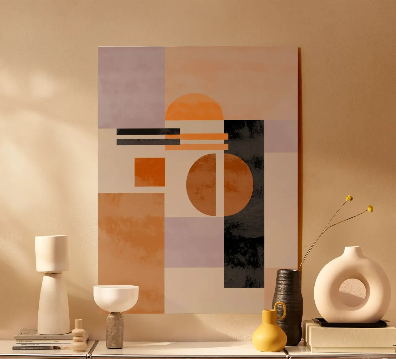 Abstract in Earth Tones plexiglass da MirimoART