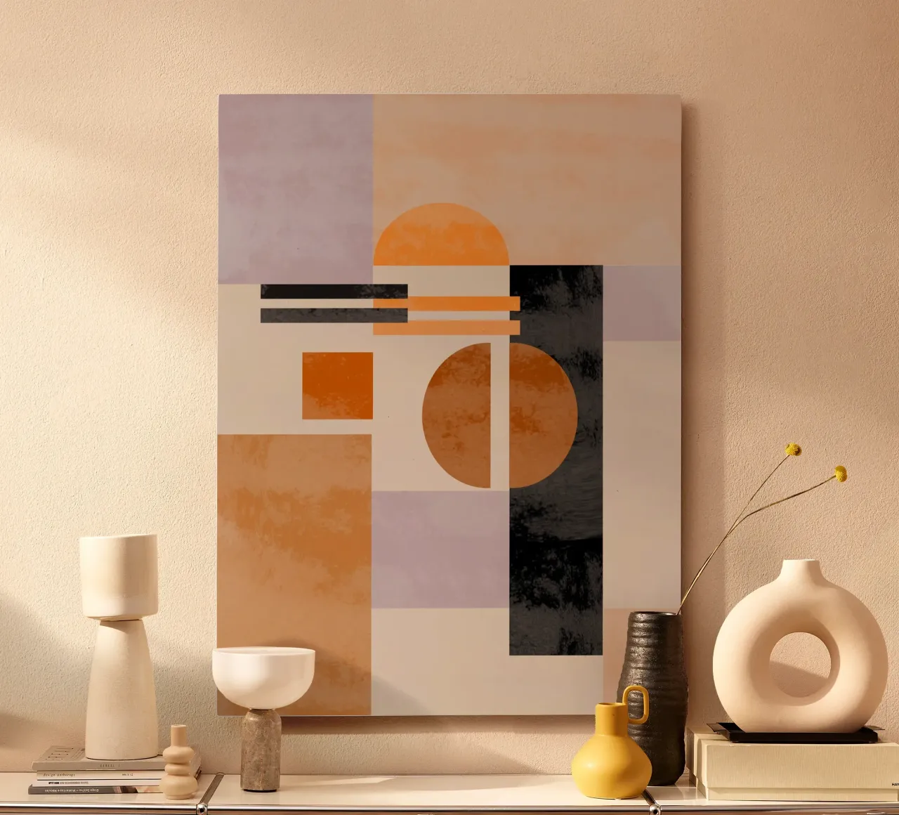 Abstract in Earth Tones alluminio dibond da MirimoART