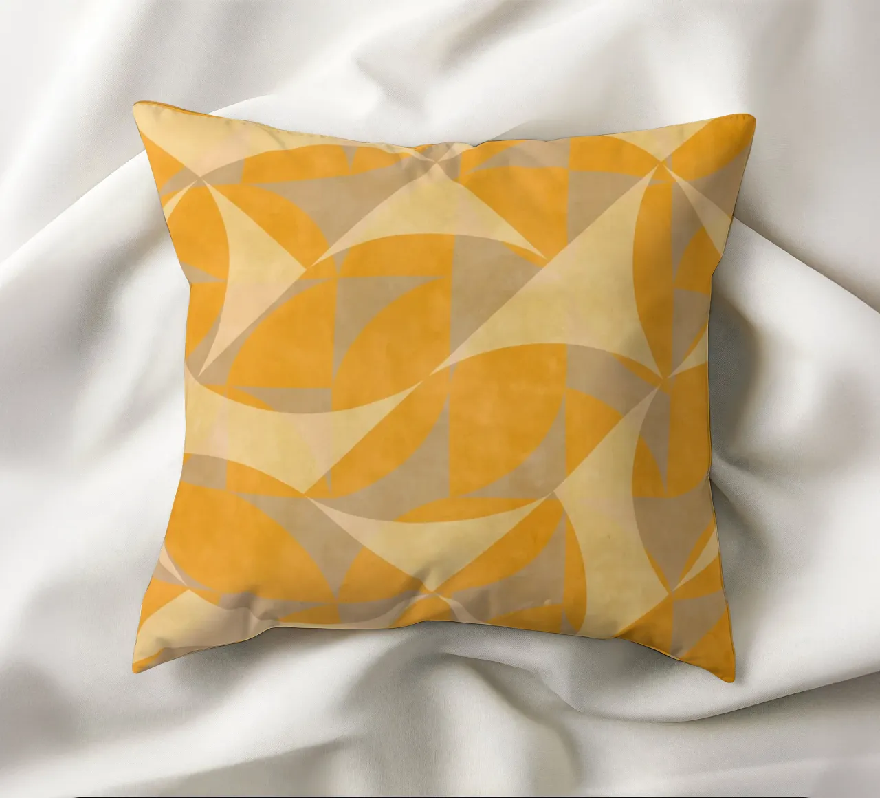 Yellow Abstract cuscino da MirimoART