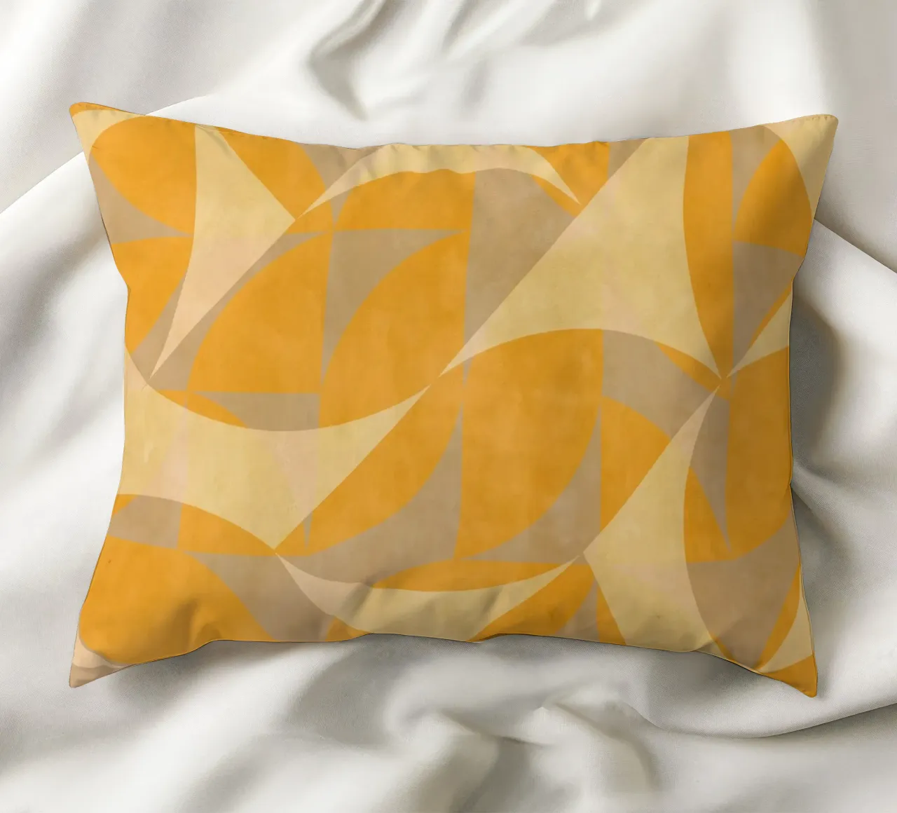 Yellow Abstract cuscino da MirimoART