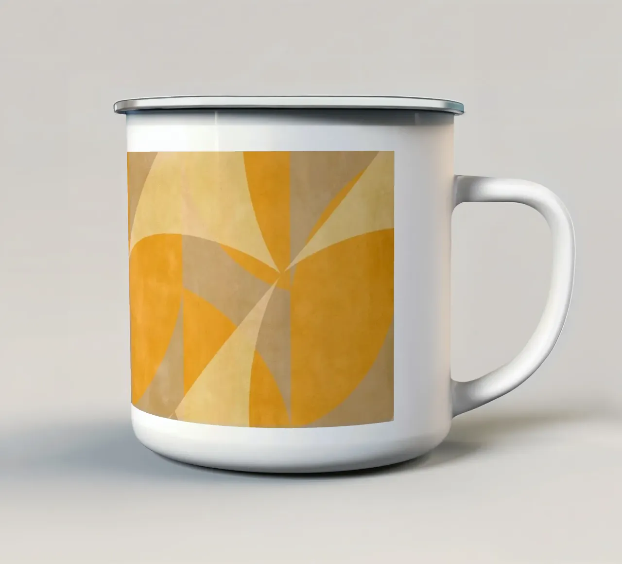 Yellow Abstract tazza in smalto da MirimoART