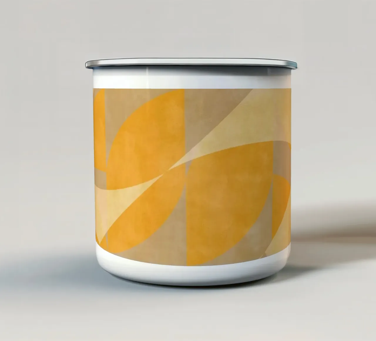Yellow Abstract tazza in smalto da MirimoART