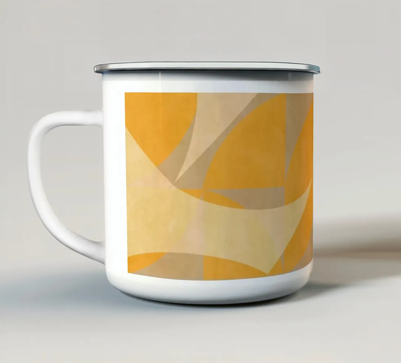 Yellow Abstract tazza in smalto da MirimoART