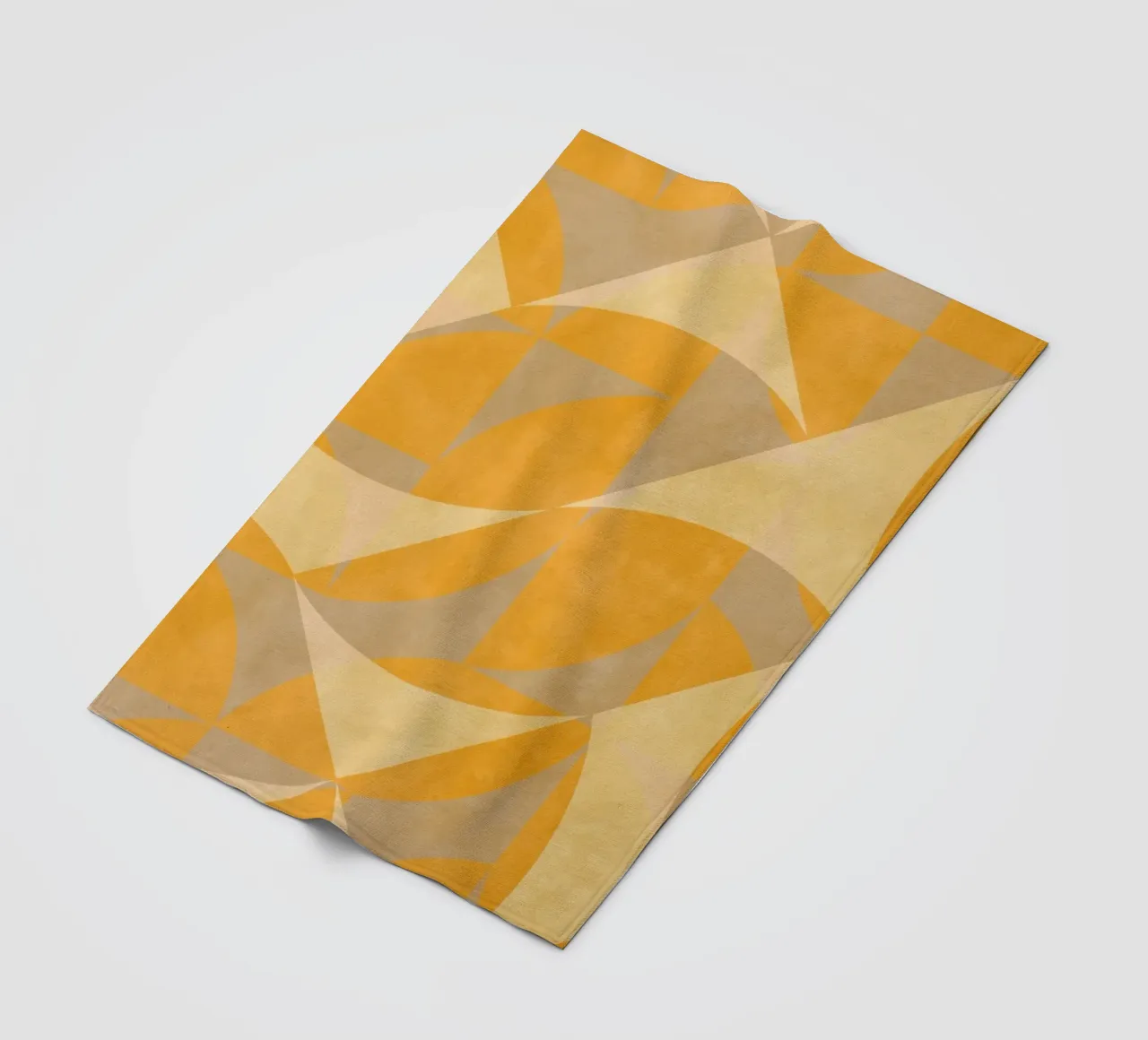 Yellow Abstract coperta in pile da MirimoART