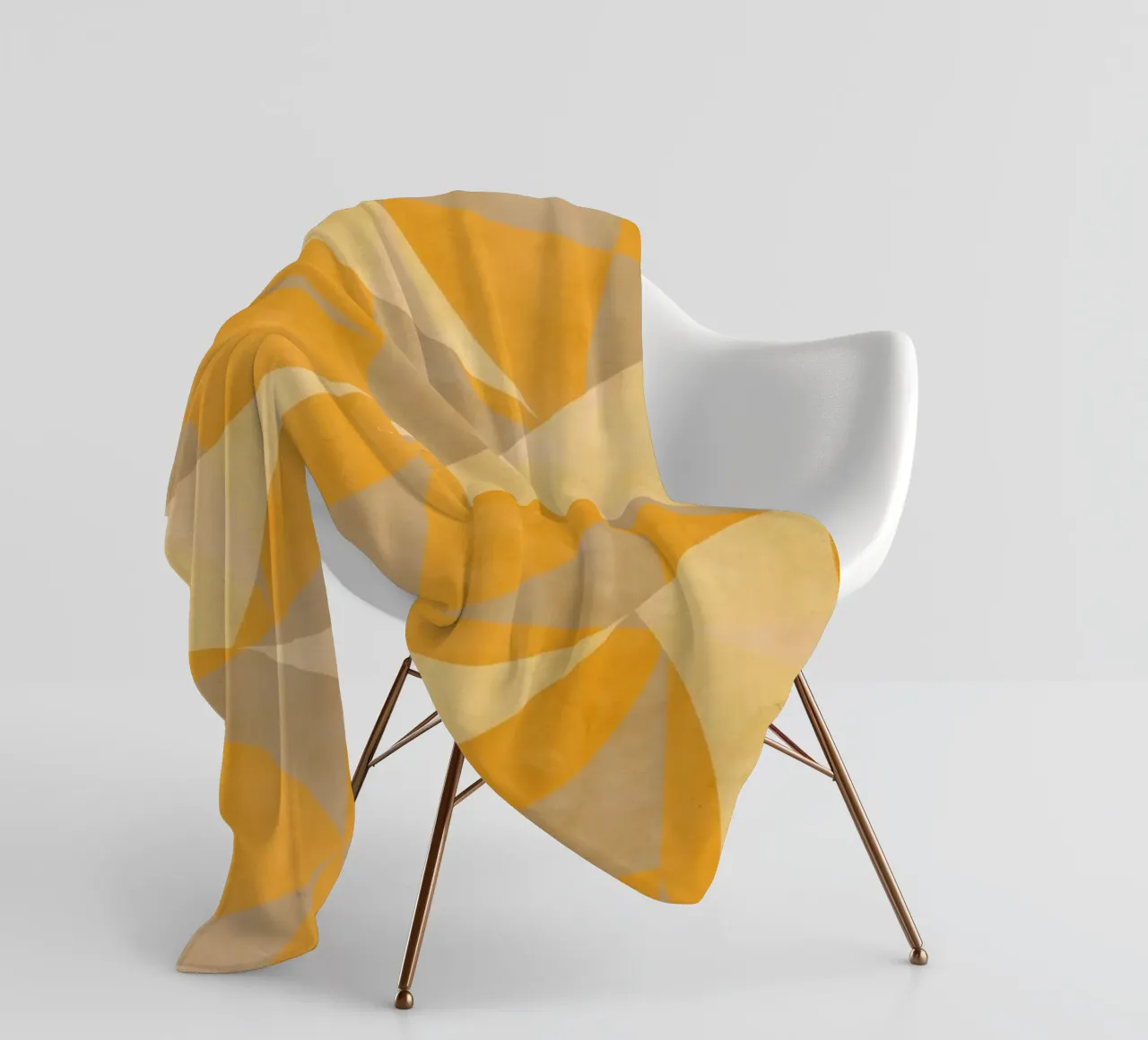 Yellow Abstract coperta in pile da MirimoART