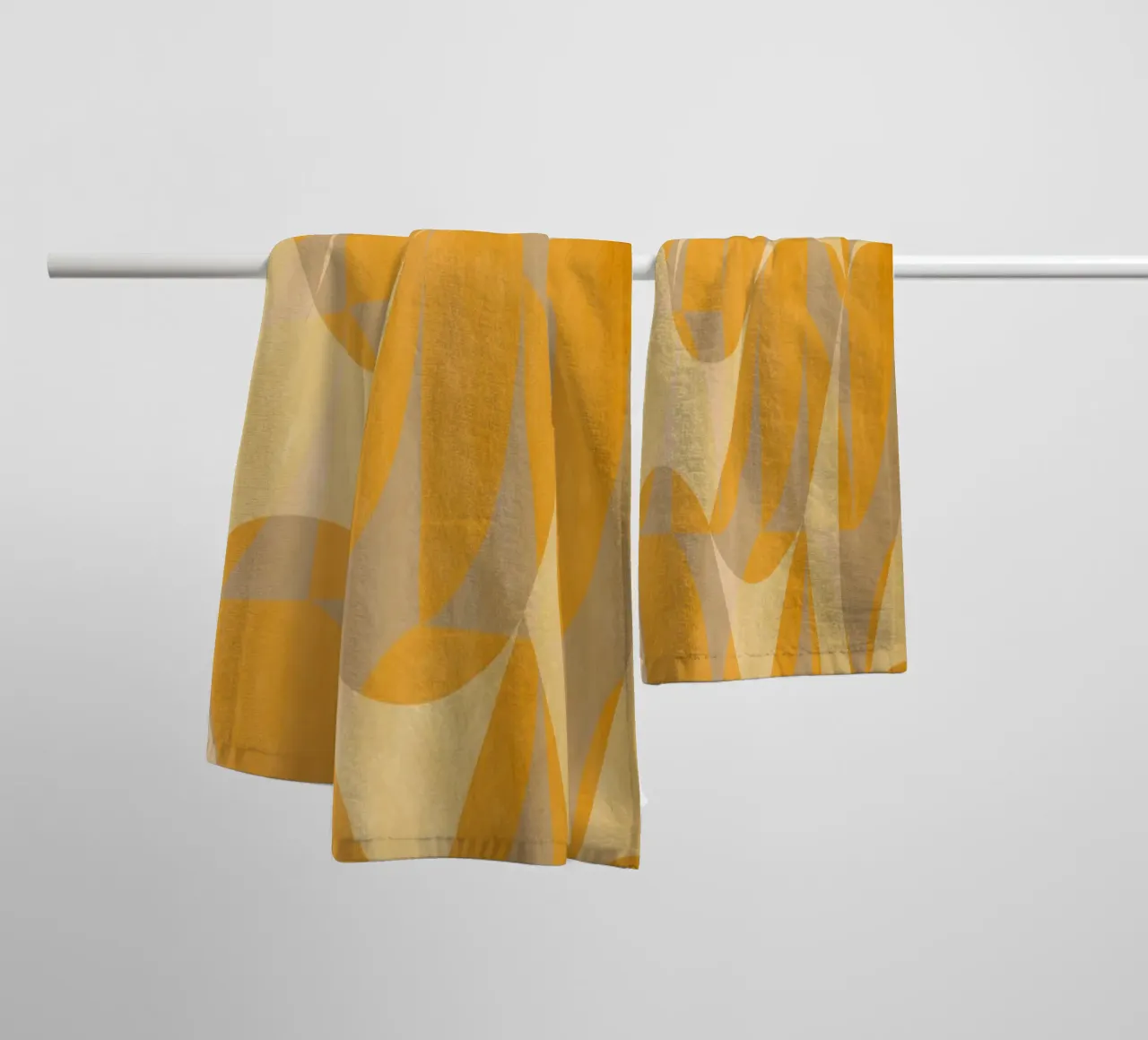 Yellow Abstract asciugamano da bagno da MirimoART