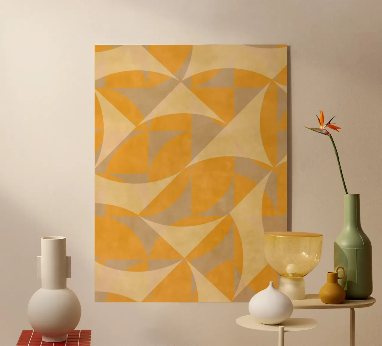 Yellow Abstract plexiglass da MirimoART