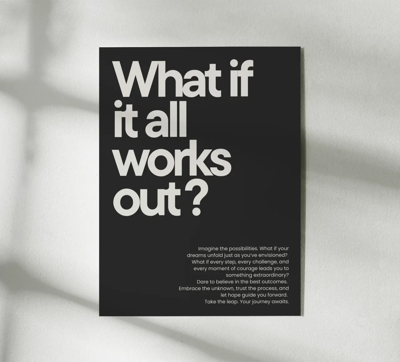 What if it all works out - dark metacrilato de NoordalLiving