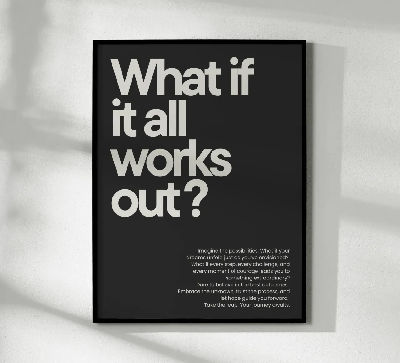 What if it all works out - dark carta hahnemühle da NoordalLiving