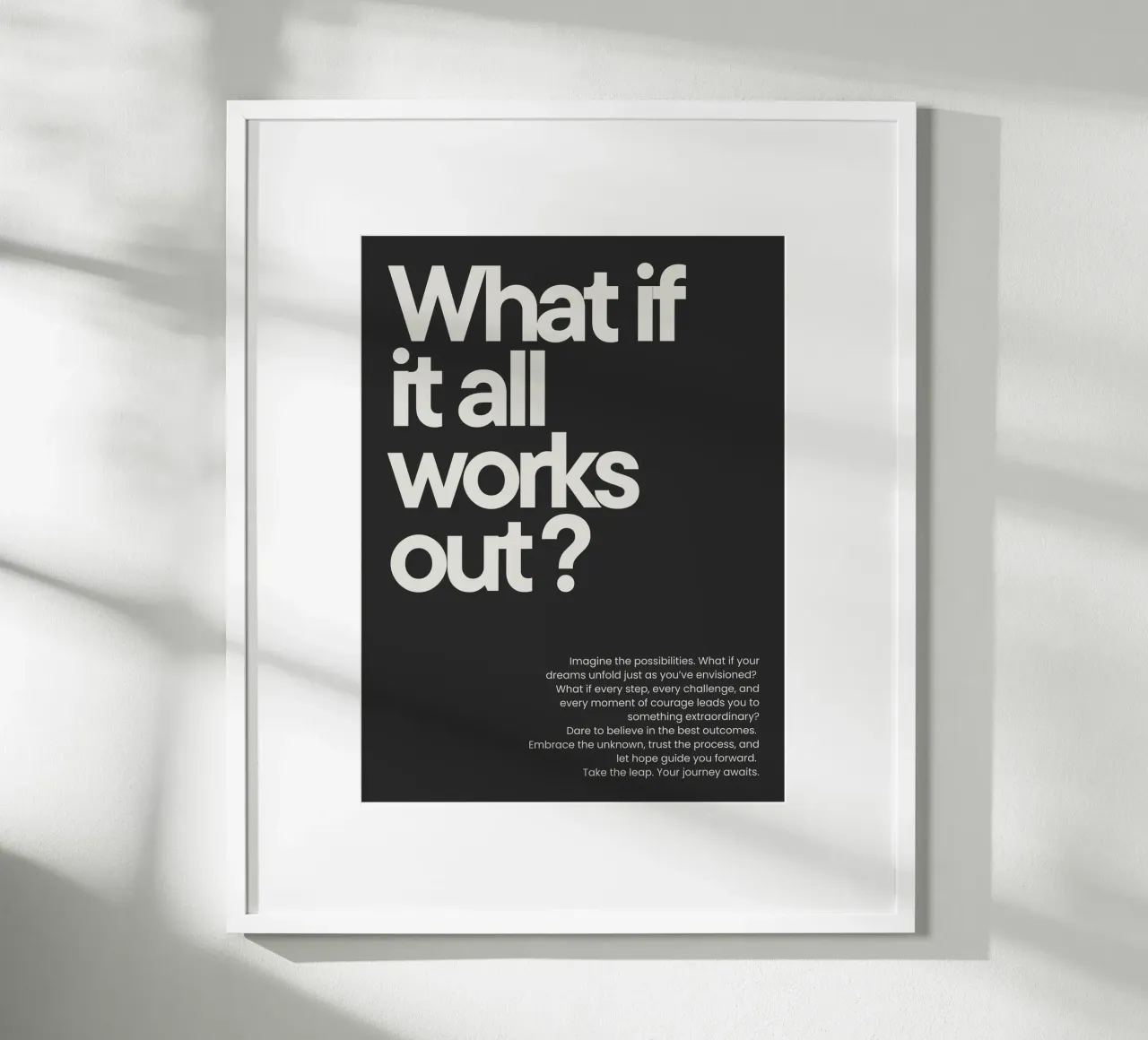What if it all works out - dark carta hahnemühle da NoordalLiving