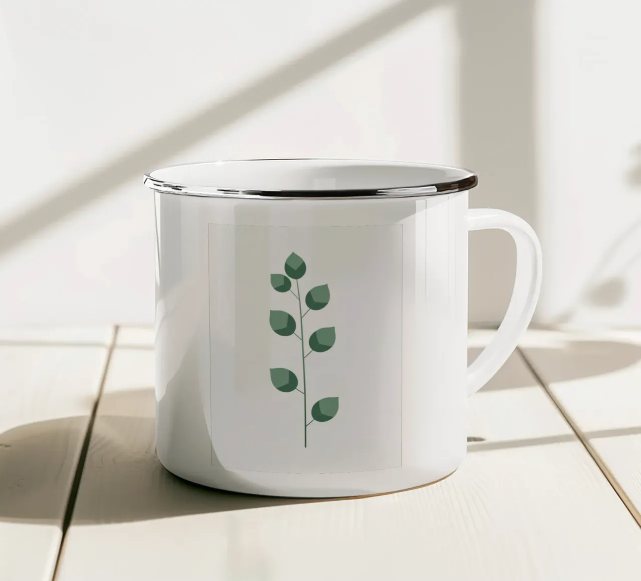 Singolo stelo minimalista tazza in smalto da Botanical Gallery