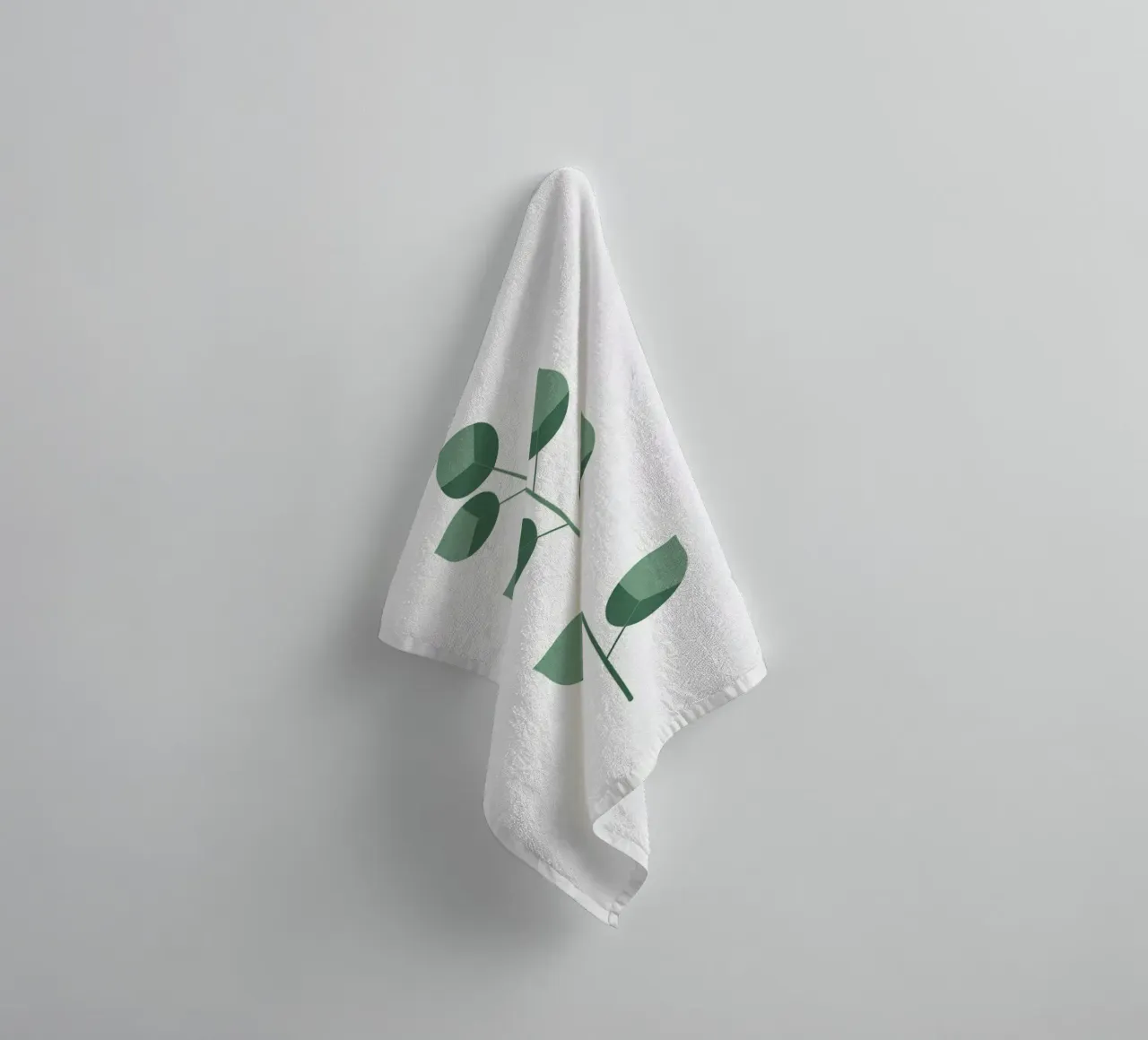 Minimalist Single Stem towel by Botanical Gallery
