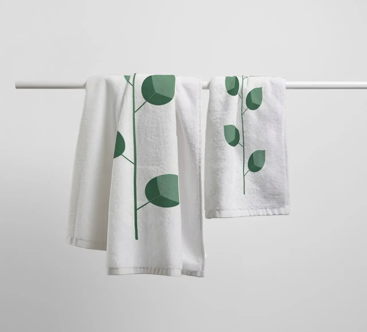 Minimalistischer einzelner Stiel Handtuch von Botanical Gallery