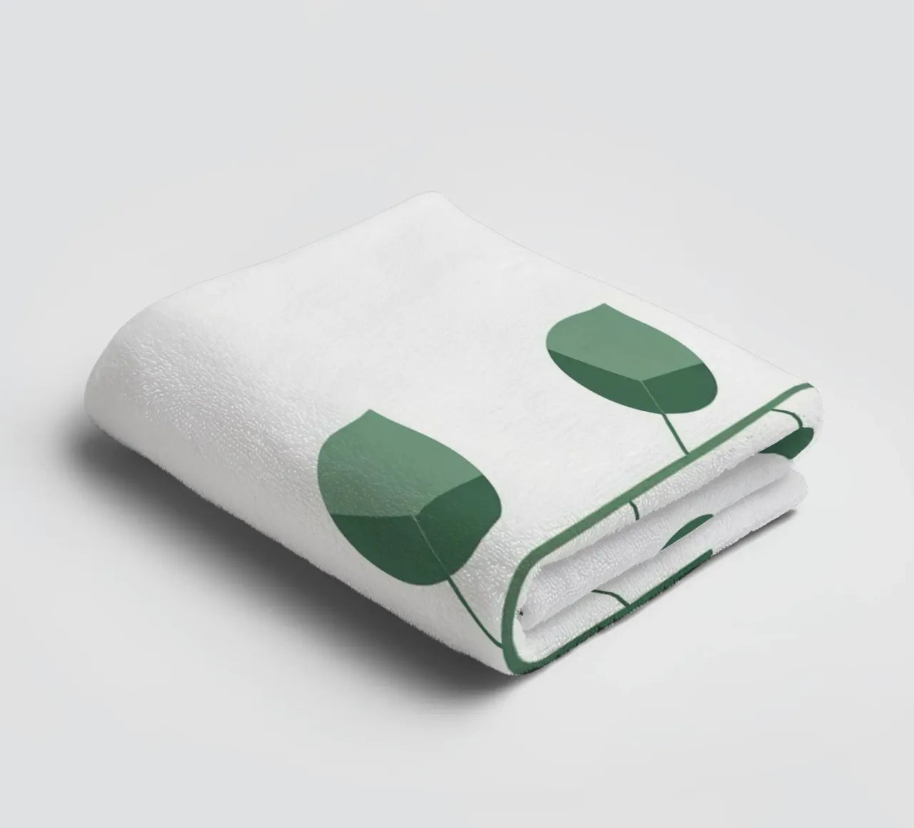 Minimalist Single Stem towel by Botanical Gallery