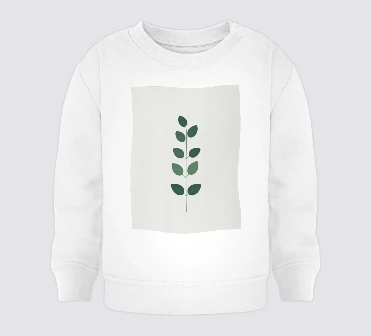 Singolo stelo minimalista felpa neonato da Botanical Gallery
