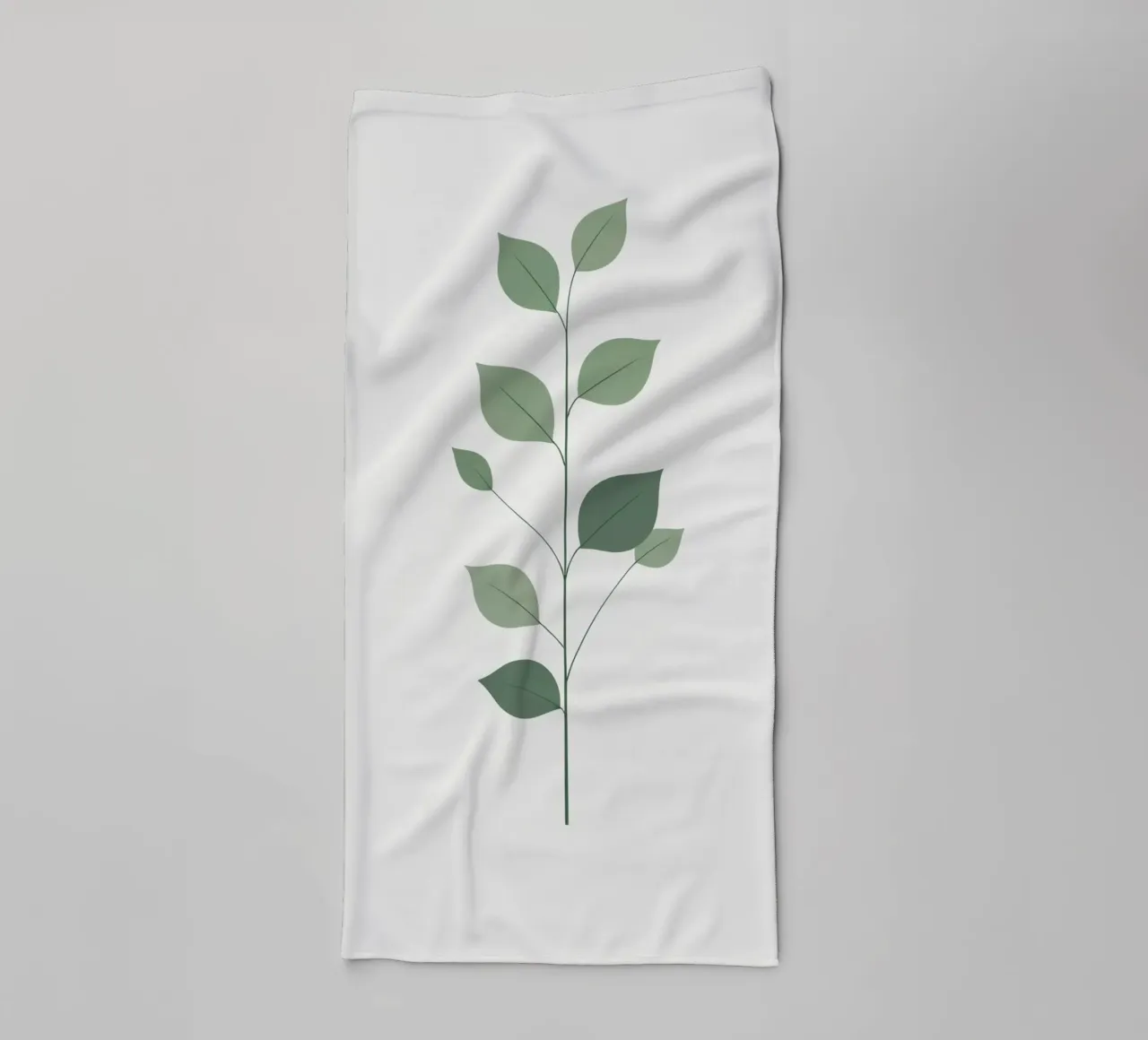 Minimalist Single Stem towel by Botanical Gallery