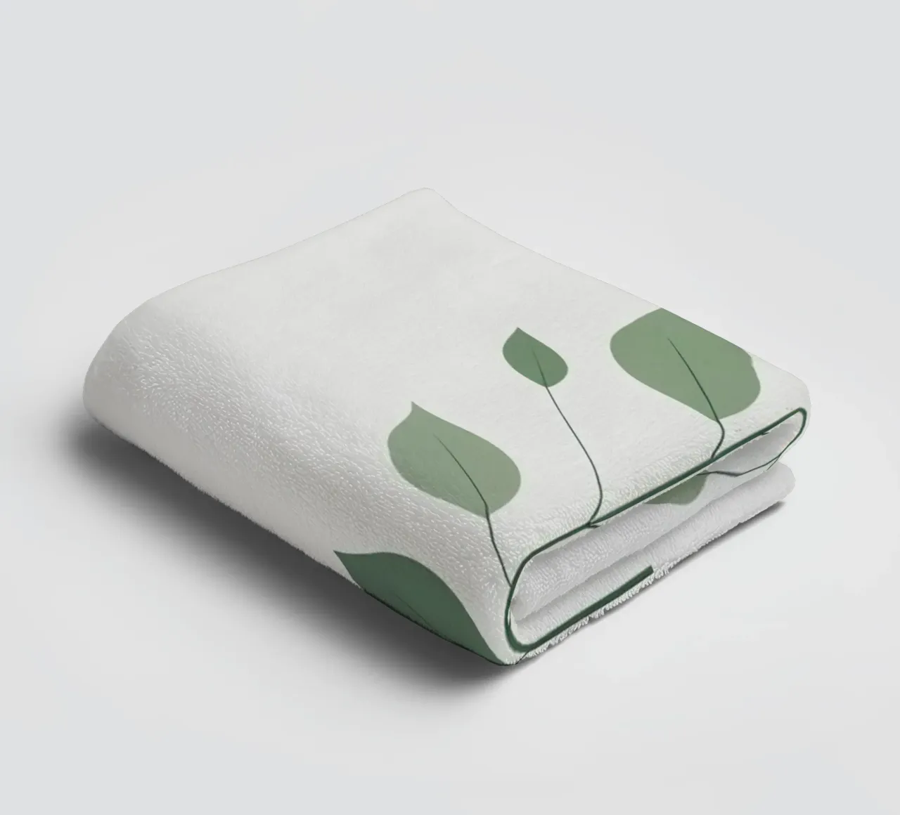 Minimalist Single Stem towel by Botanical Gallery