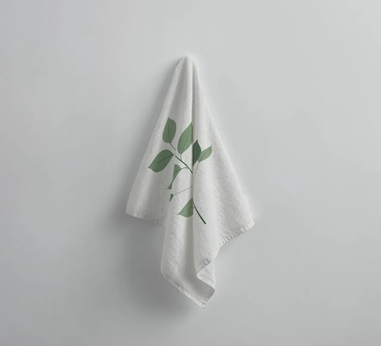 Minimalist Single Stem towel by Botanical Gallery