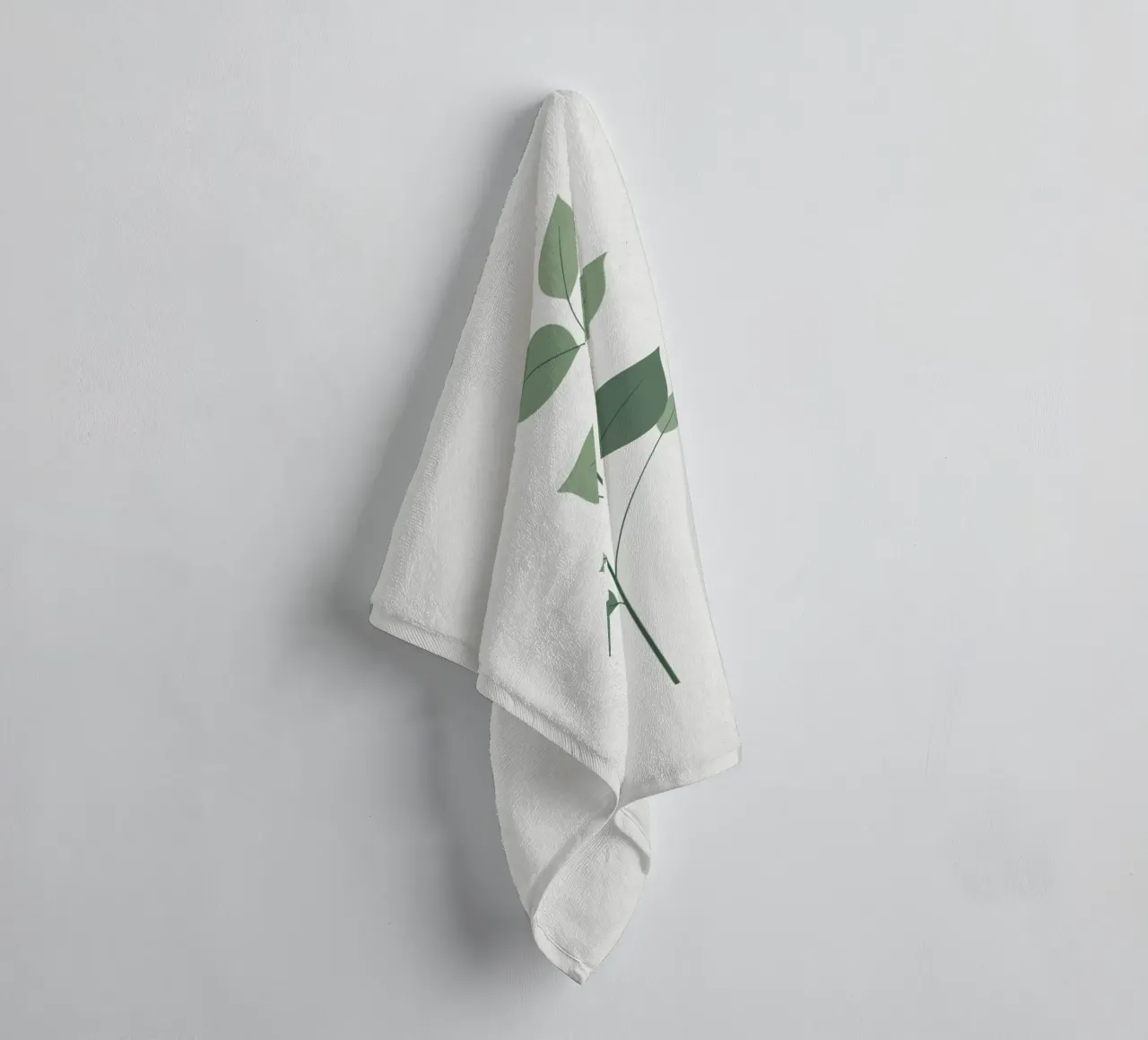 Minimalist Single Stem towel by Botanical Gallery