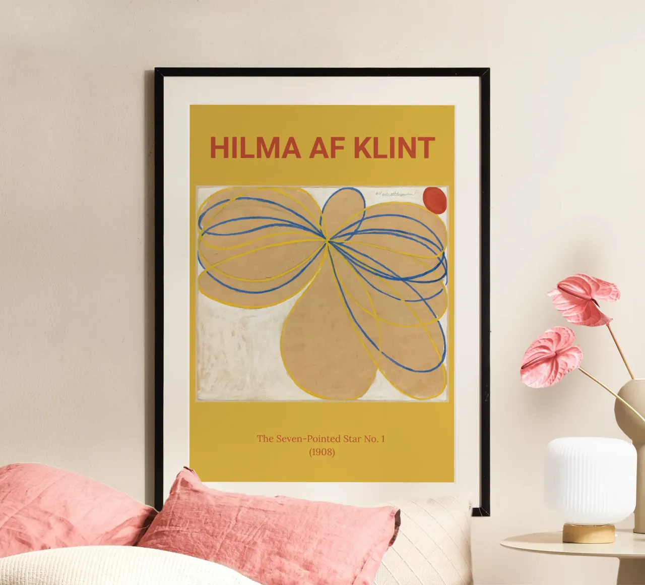 Poster Hilma Af Klint carta hahnemühle da the red studio