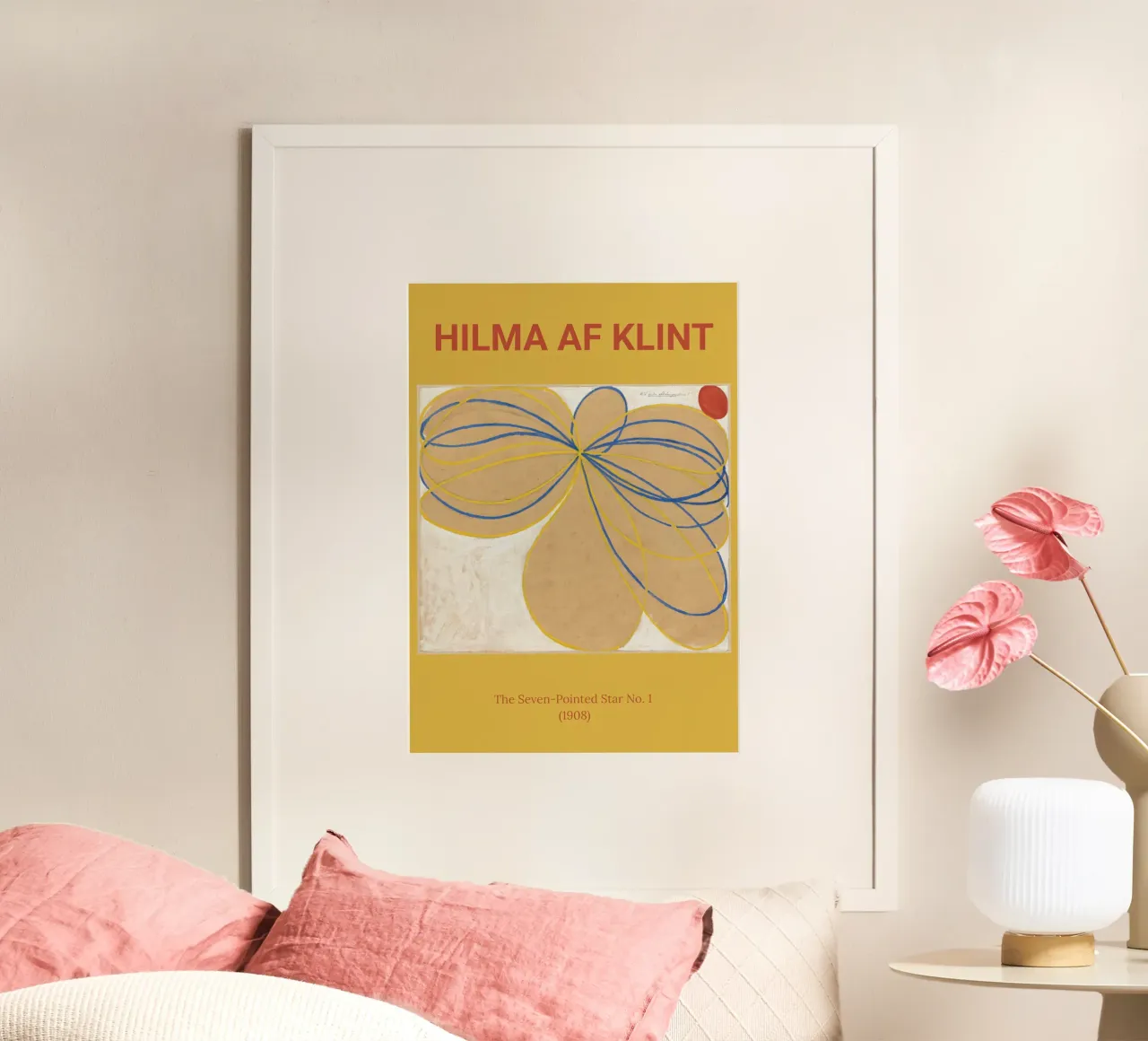 Poster Hilma Af Klint carta hahnemühle da the red studio
