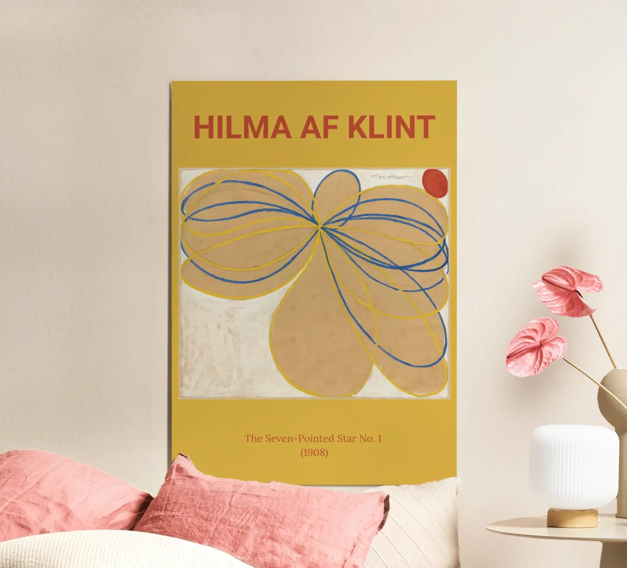 Poster Hilma Af Klint carta hahnemühle da the red studio
