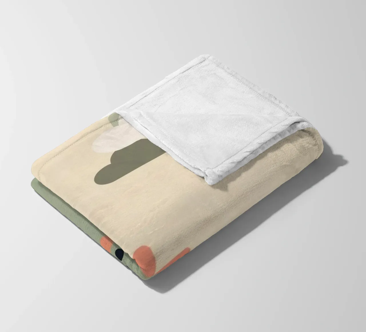 Illustrazione di un simpatico dinosauro e di un arcobaleno coperta in pile da DesignDoodle