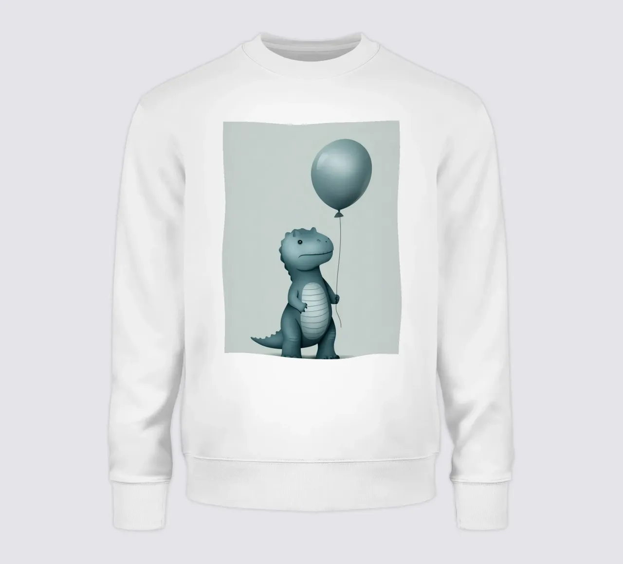 Dinosauro con in mano un palloncino felpa da DesignDoodle