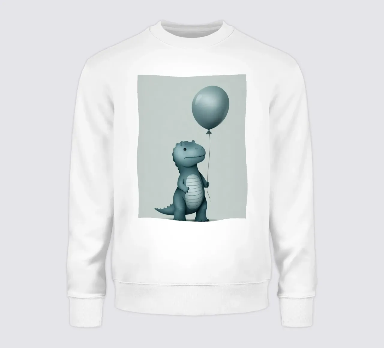 Dinosauro con in mano un palloncino felpa da DesignDoodle