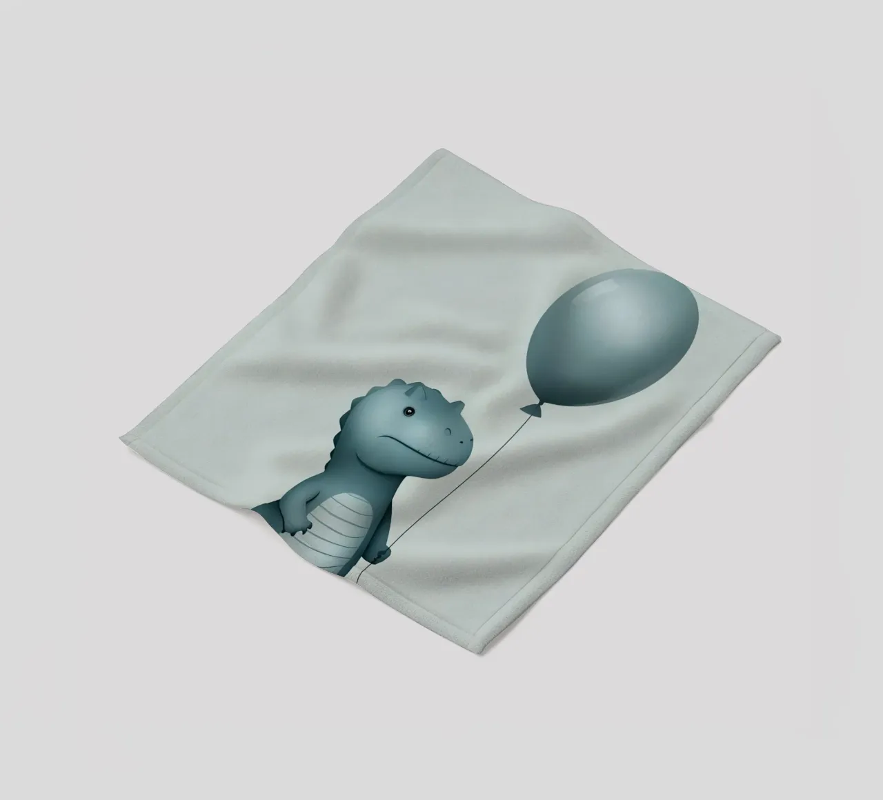 Dinosauro con in mano un palloncino coperta in pile da DesignDoodle