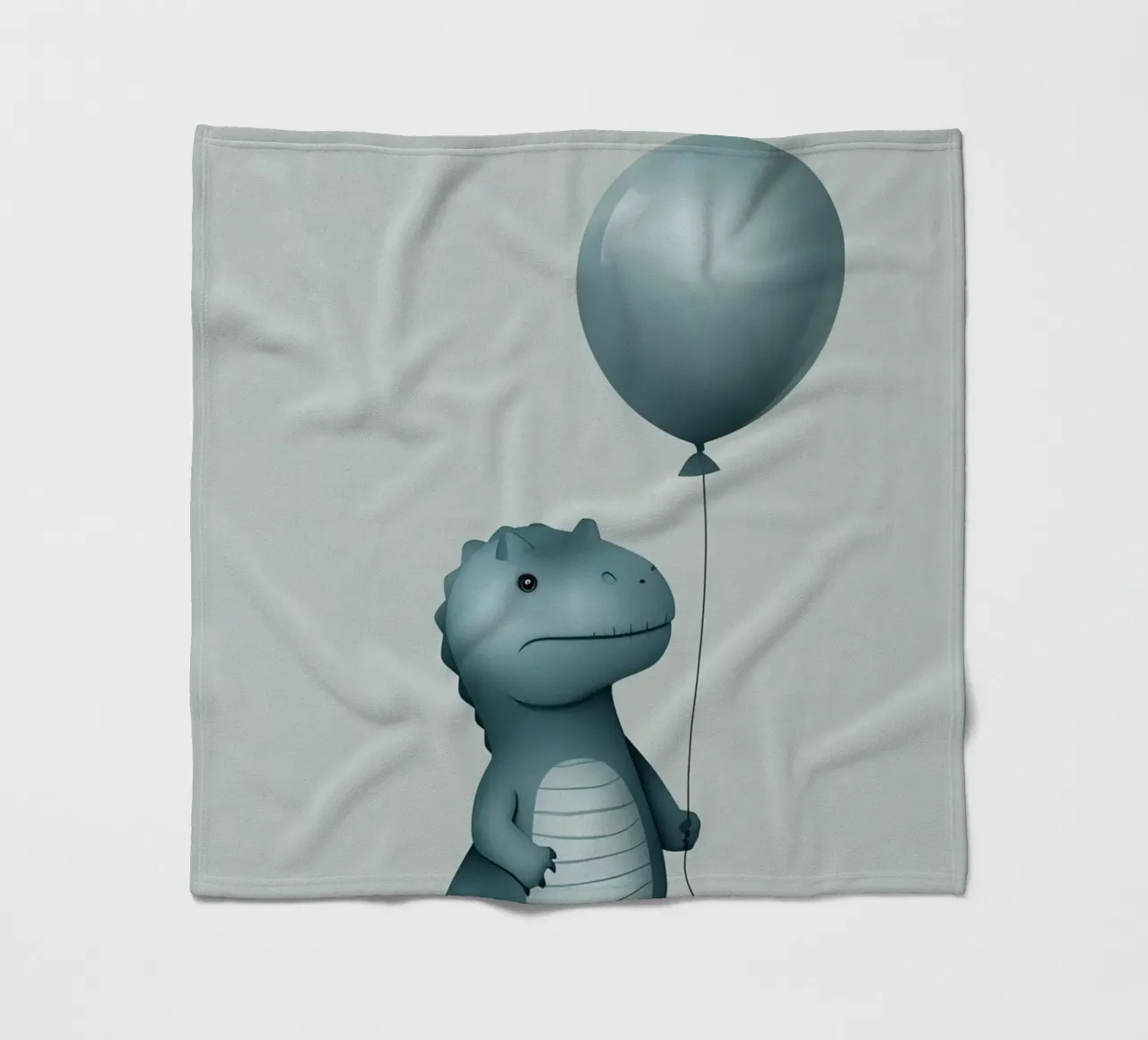 Dinosauro con in mano un palloncino coperta in pile da DesignDoodle