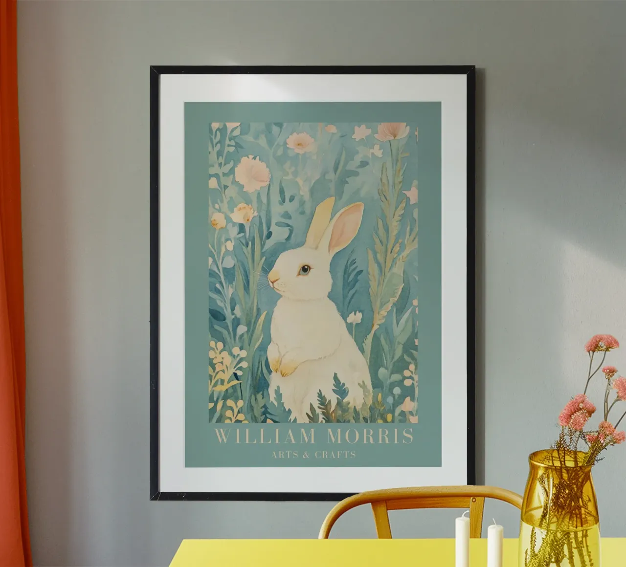 William Morris Hare poster da Botanical Art Studio