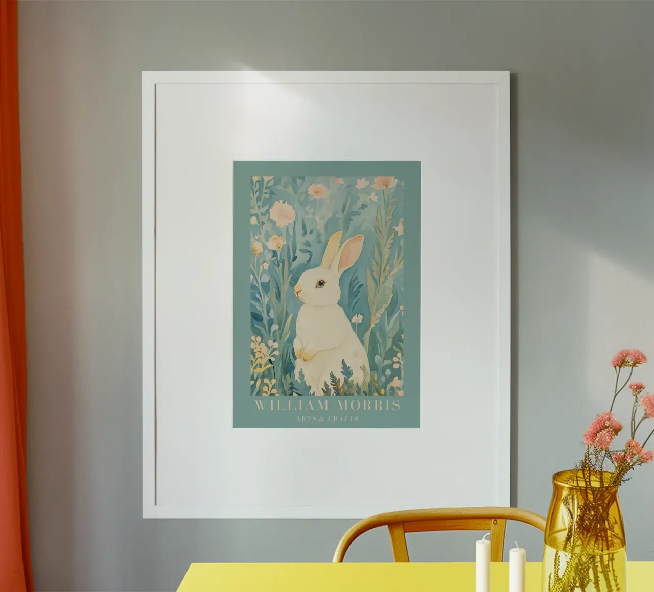 William Morris Hare poster da Botanical Art Studio