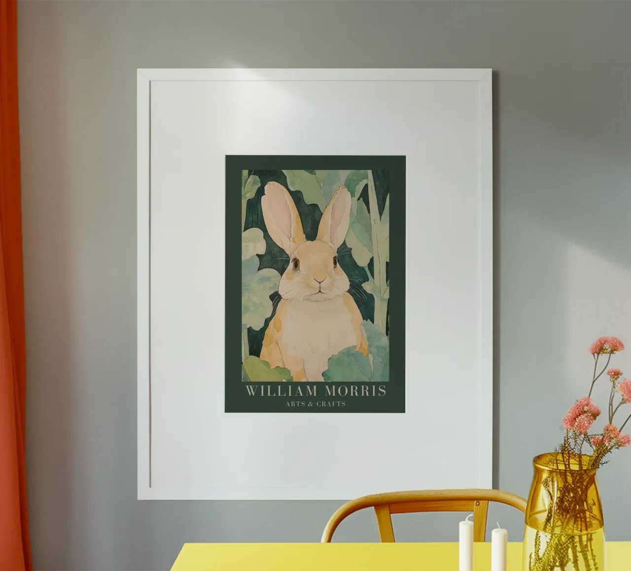 William Morris Hare poster da Botanical Art Studio