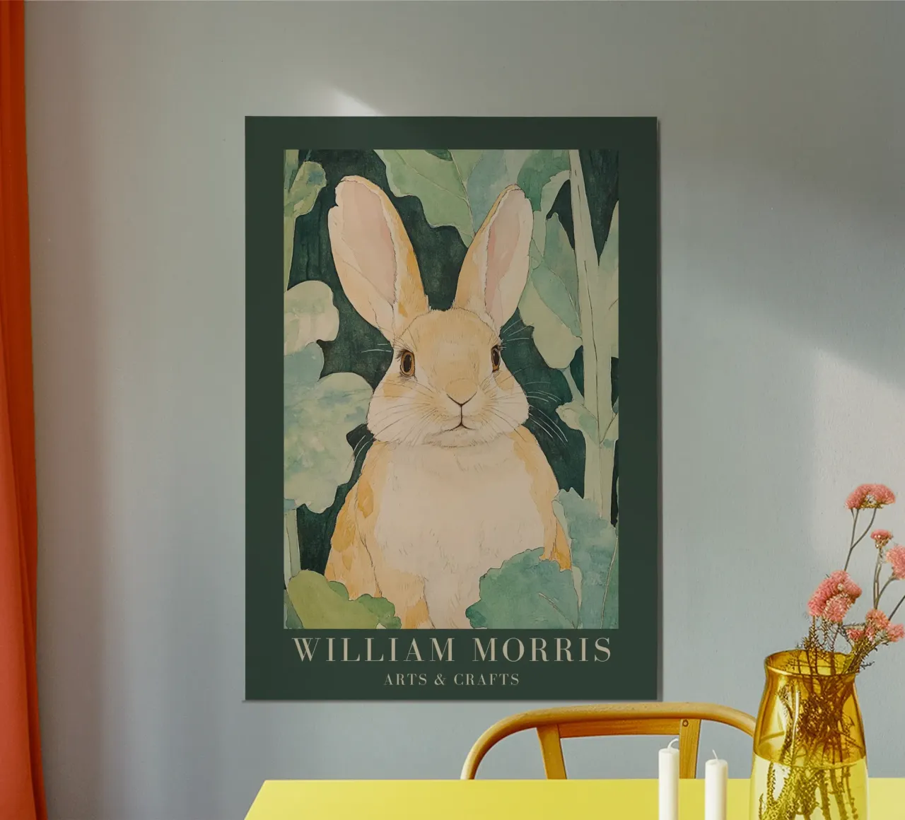 William Morris Hare poster da Botanical Art Studio