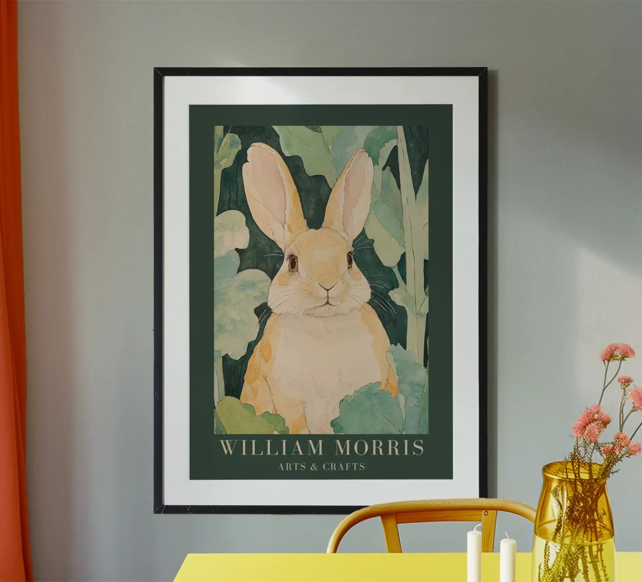William Morris Hare poster da Botanical Art Studio
