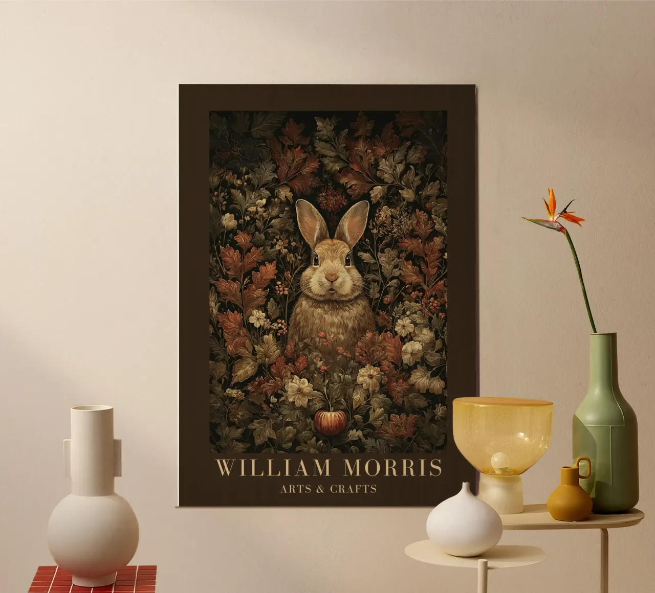 William Morris Hare poster da Botanical Art Studio