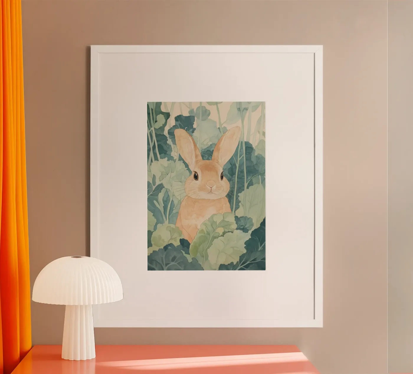 Hare - William Morris poster by Botanical Art Studio