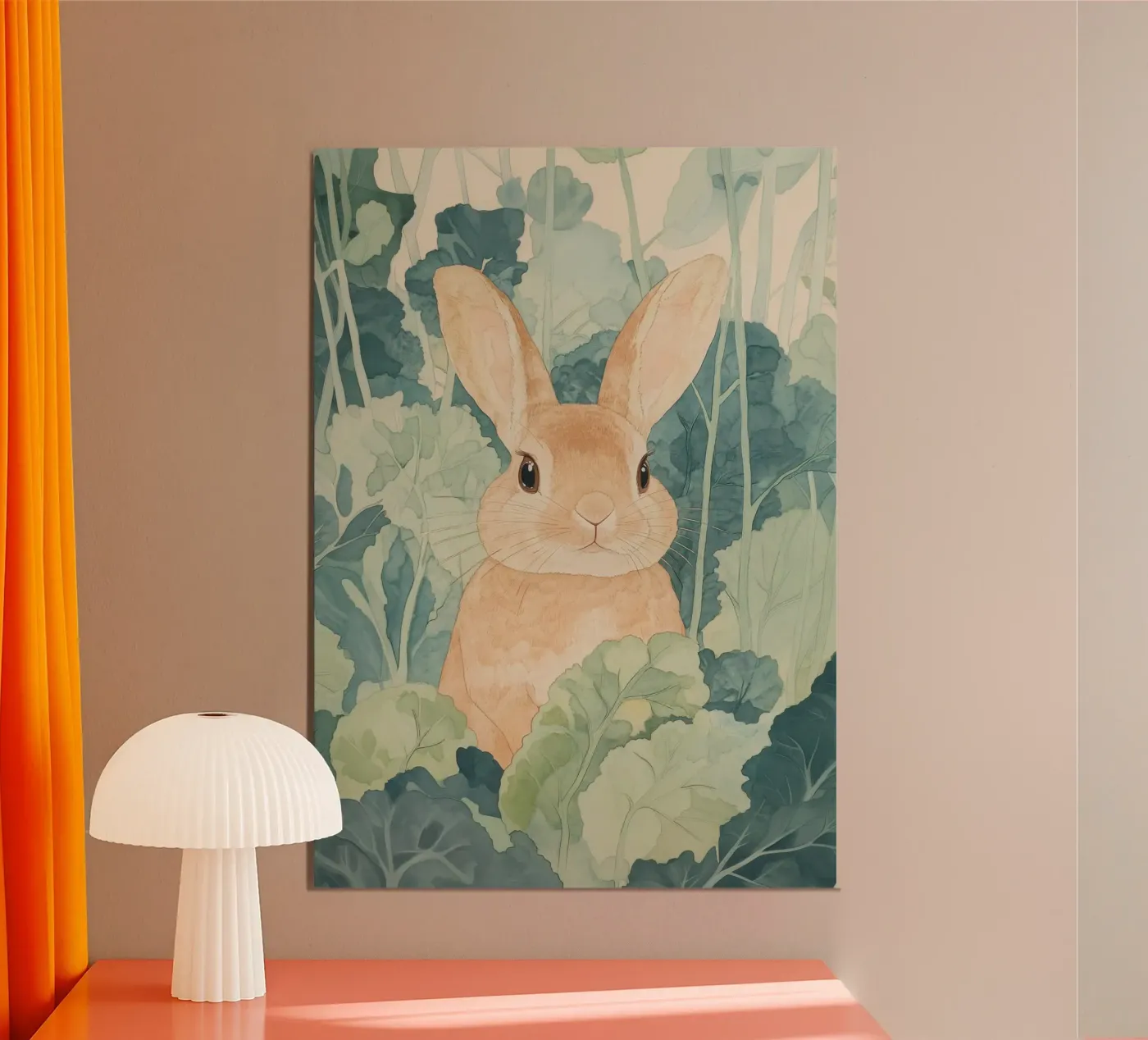 Hare - William Morris poster by Botanical Art Studio