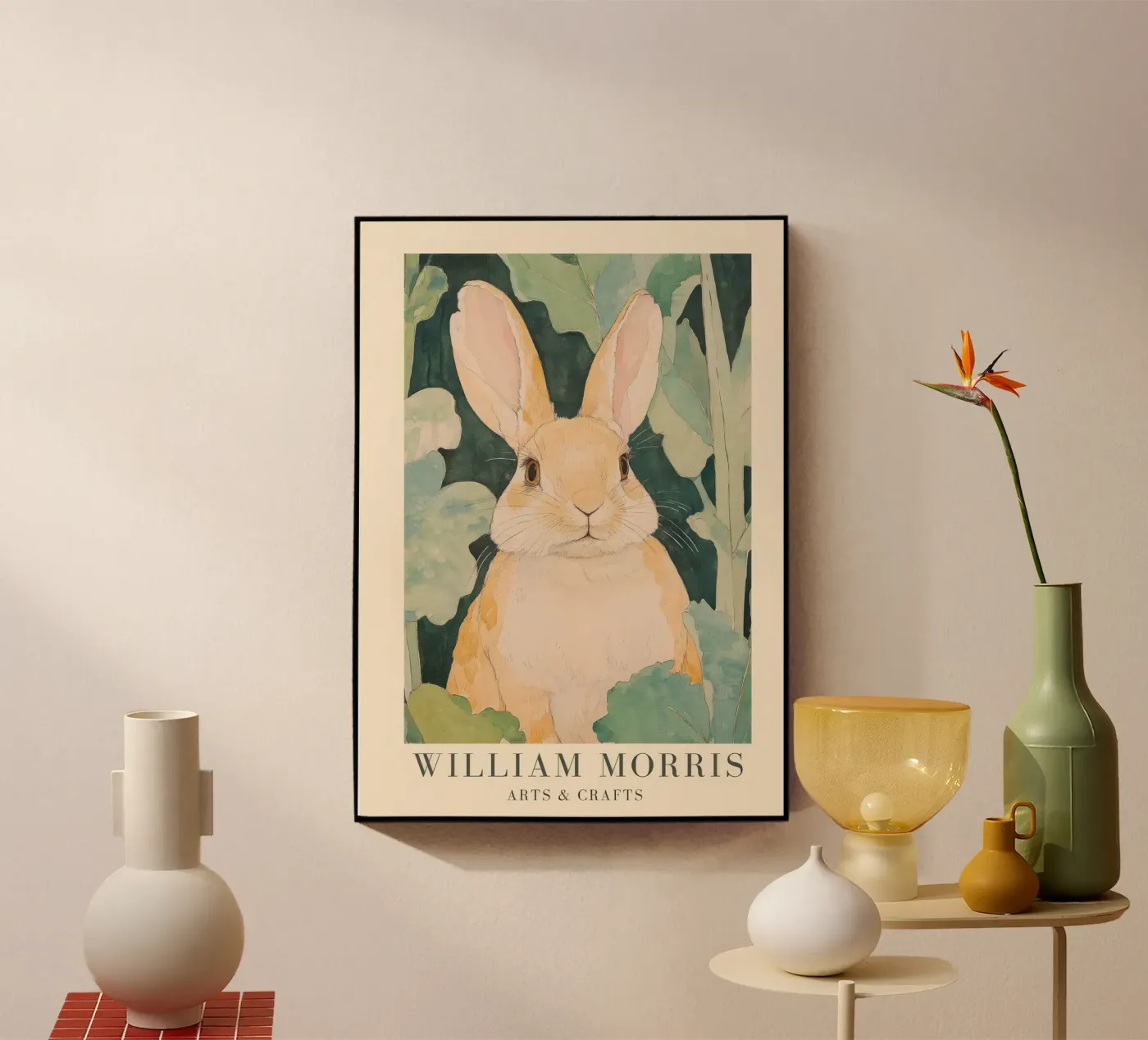 William Morris Hare Acryl-Glas von Botanical Art Studio