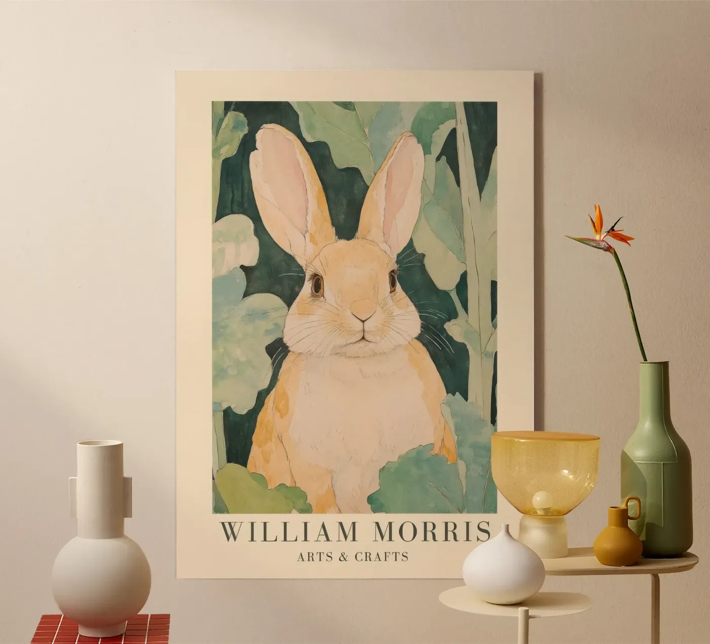 William Morris Hare Acryl-Glas von Botanical Art Studio