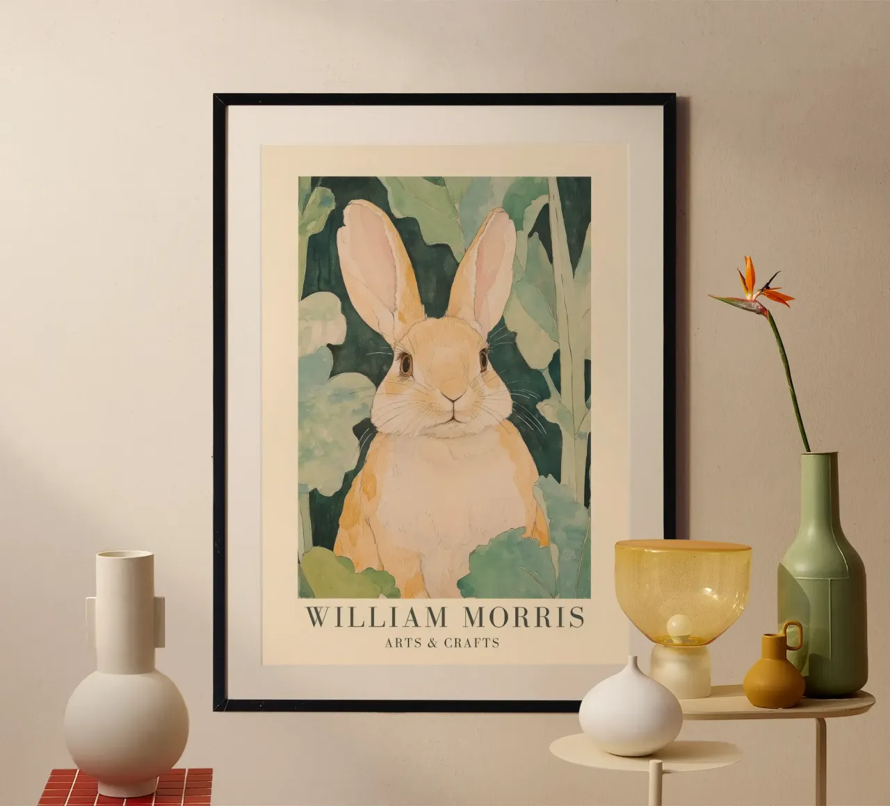 William Morris Hare poster da Botanical Art Studio