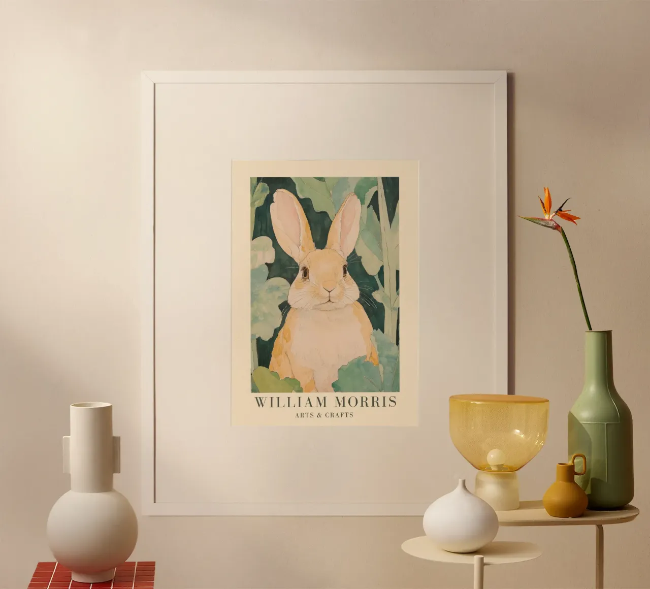 William Morris Hare poster da Botanical Art Studio