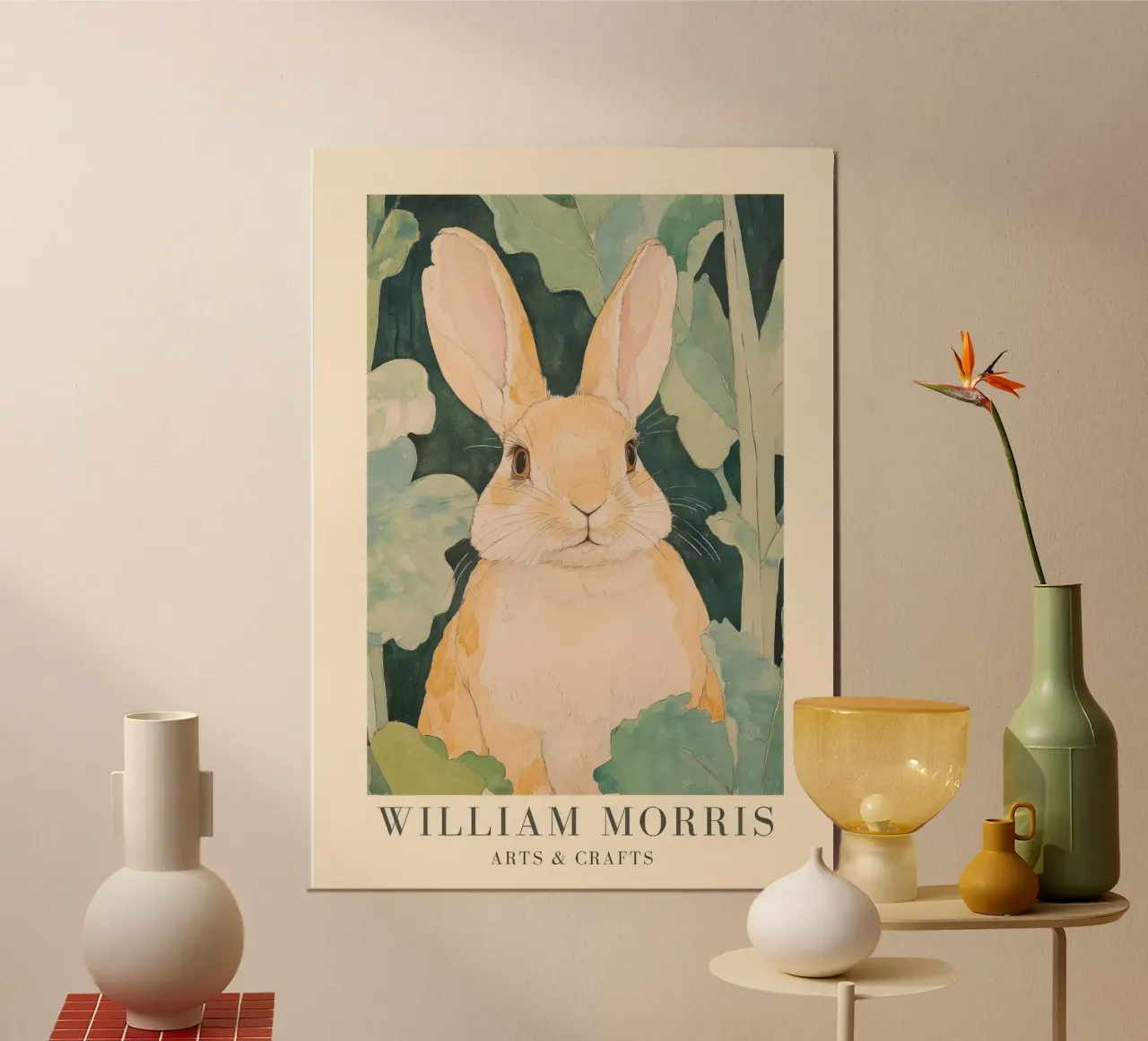 William Morris Hare poster da Botanical Art Studio