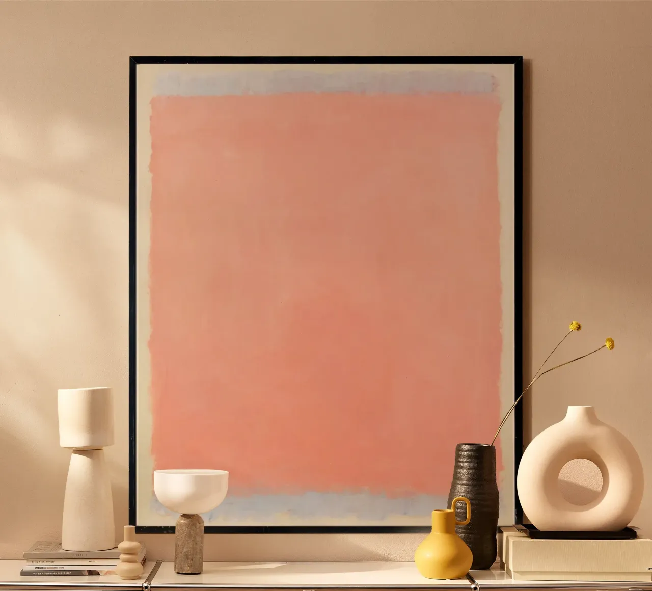Pink Pastel Abstract carta hahnemühle da Chérie Prints