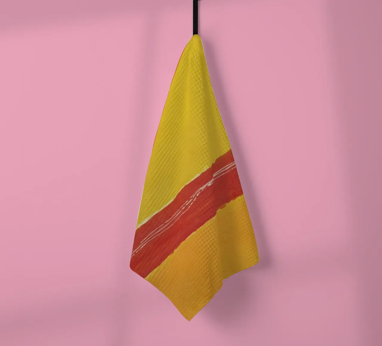 Orange Jaune Abstrait torchon de Chérie Prints